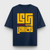 Bhodrolok - bengali oversized t-shirt in Navy Blue color