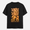 Majhe Majhe Tobo Dekha Pai, Chirodin keno Pai na - Bengali Printed Unisex T-shirt in Black