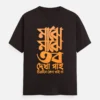 Majhe Majhe Tobo Dekha Pai, Chirodin keno Pai na - Bengali Printed Unisex T-shirt in Coffee Brown