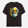 Chitto jetha Bhayshunyo - Rabindranath Tagore t-shirt in Coffee Brown color