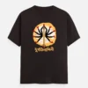 Durgotinashini - Maa Durga t-shirt in Coffee Brown