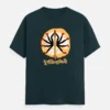 Durgotinashini - Maa Durga t-shirt in Petrol Blue