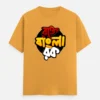 Rokte Bangla Rock - Bengali printed Unisex T-shirt in Golden Yellow