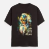 Tumi Robe Nirobe - Bengali Printed Unisex T-Shirt in Coffee Brown