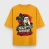 Maharaja Tomare Selam Satyajit Ray tribute oversized t-shirt in Golden Yellow color