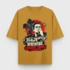 Maharaja Tomare Selam Satyajit Ray tribute oversized t-shirt in Mustard Yellow color