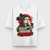 Maharaja Tomare Selam Satyajit Ray tribute oversized t-shirt in White color