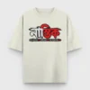 Nastik Bengali atheist oversized t-shirt in Off White color