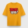Rokte Rock Bengali oversized t-shirt in Golden Yellow color