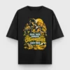 Amader Telepathy'r Jor Ache Feluda Sonar Kella oversized t-shirt in Black color