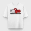 Nastik Bengali atheist oversized t-shirt in White color